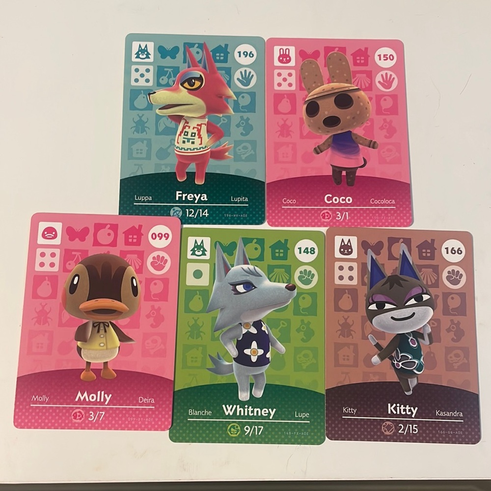Genuine animal crossing amiibo card bundle
